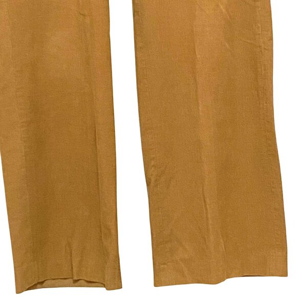 Banana Republic Womens Corduroy Pants 34 L Tan Academia Preppy Made in Italy - Picture 3 of 6